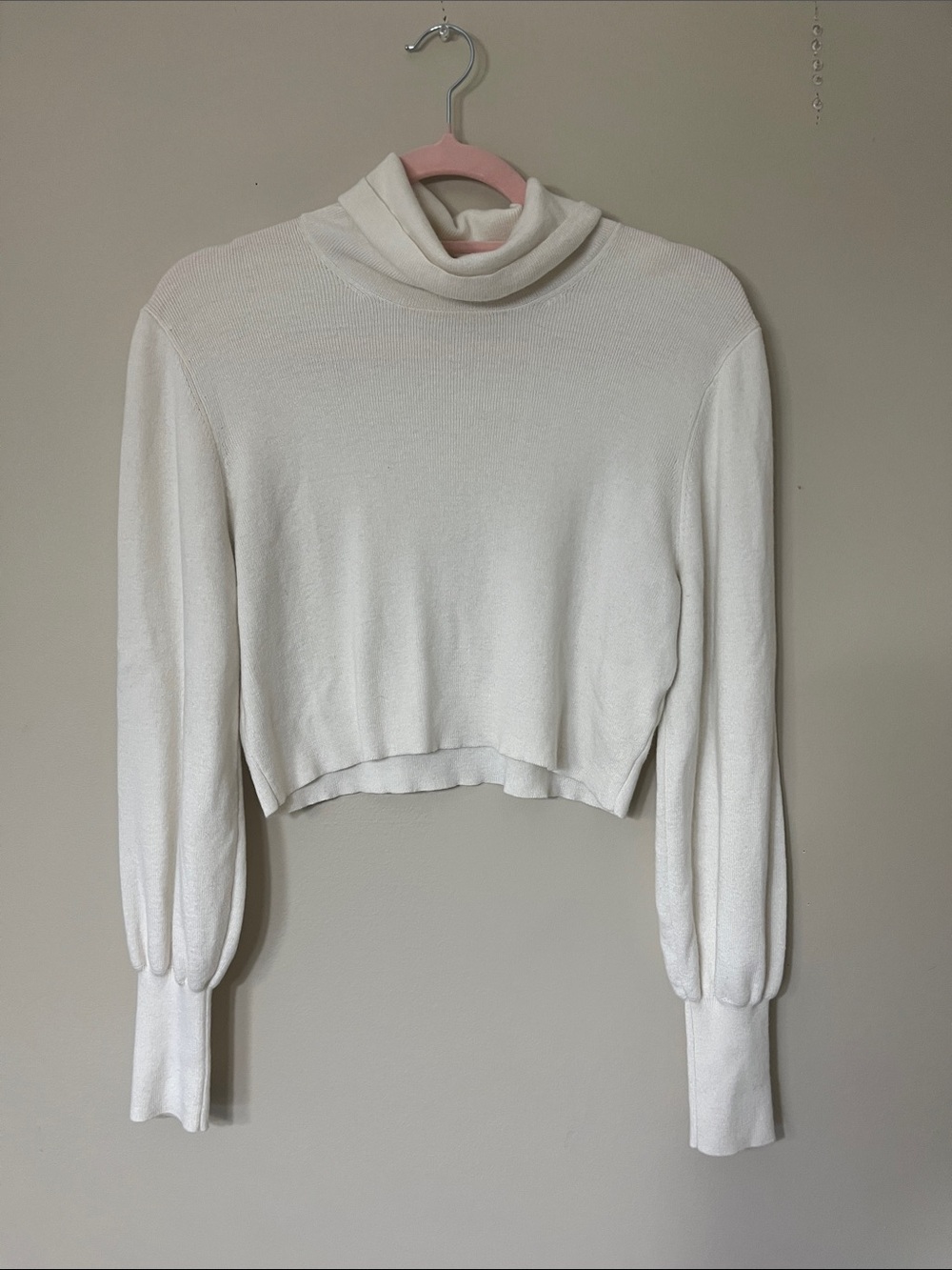 Wilfred Cream Turtleneck Knit Top